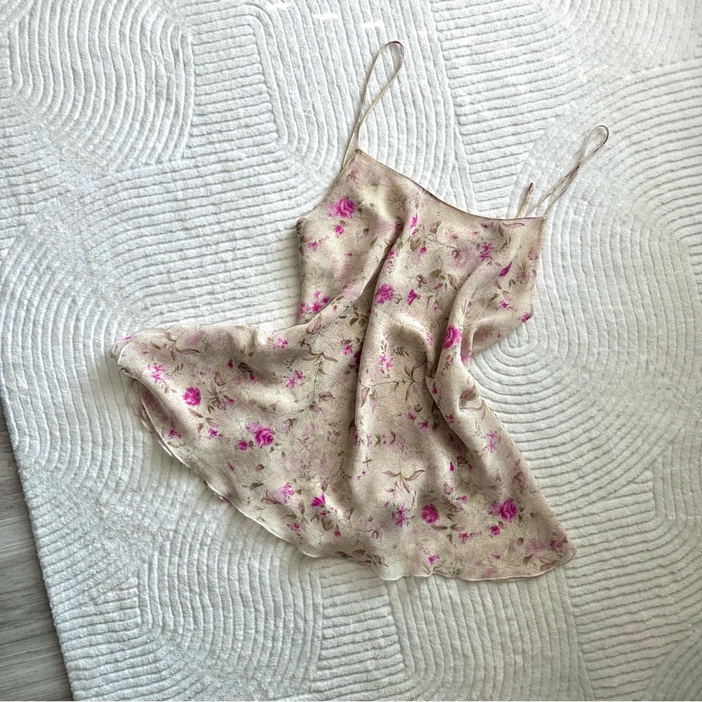 Oscar de la Renta Floral Slip Dress - Picture 3 of 7